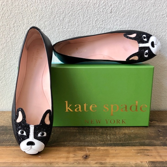 kate spade Shoes - kate spade Winthrop French Bulldog Glitter Flats